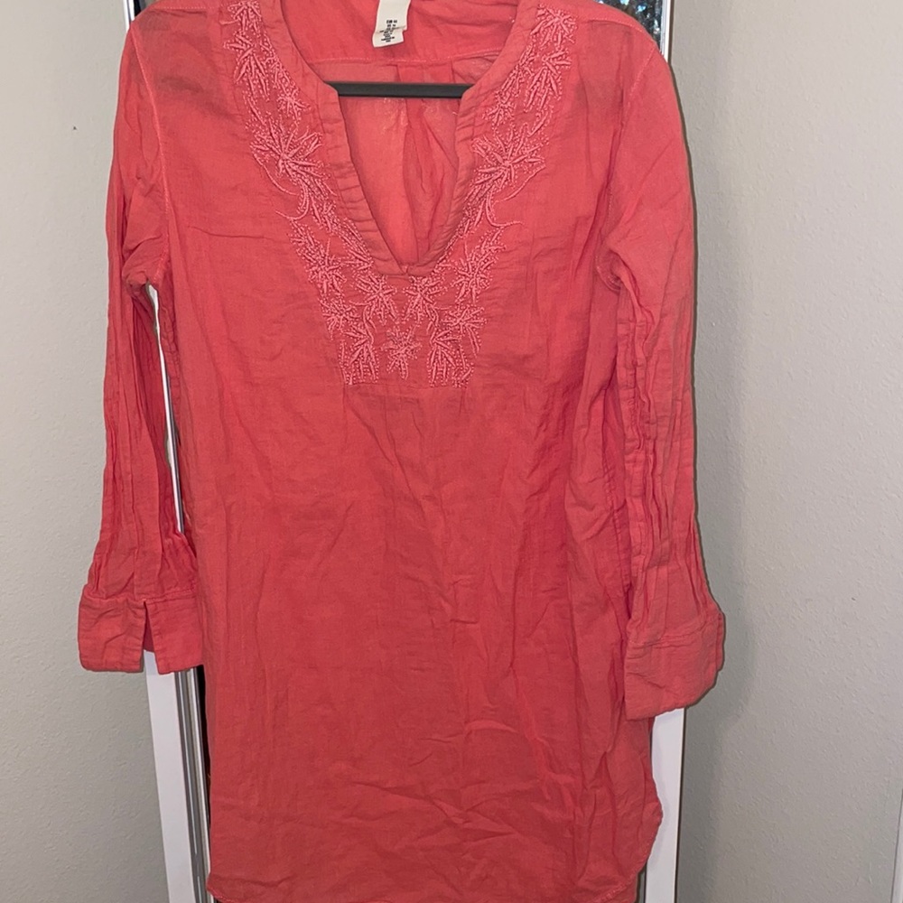 H&M coral tunic